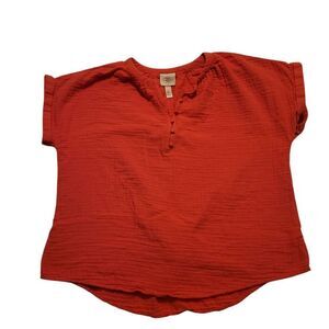 St. John's Bay Bold Orange Blouse